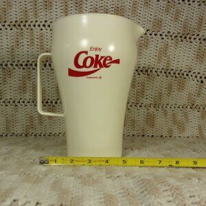 VINTAGE PLASTIC COCA COLA PITCHER